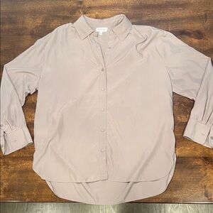 Haven Well WIthin Button Down Shirt in Taupe Khaki Color - Size S - Like New